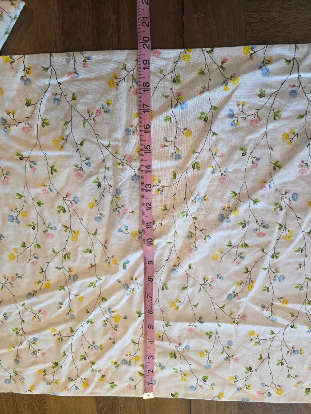 Floral Pillowcase Set 2 Cottagecore Shabby Chic Vine Print Blossoms JC Penny